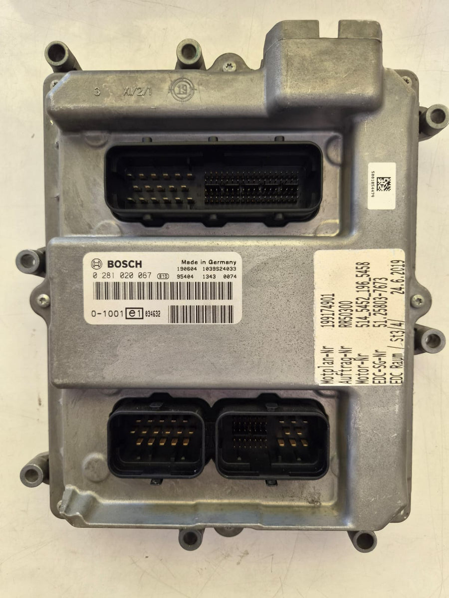ECM Bosch 0281020067 Unidade de Controlo do Motor para MAN TGA, TGS, TGL e TGX Euro 4/5 Camião/Escavadora/Pá Carregadora