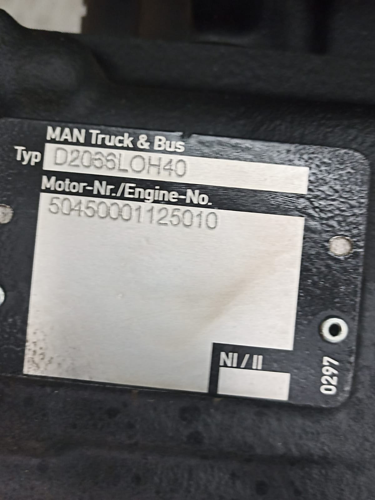 MOTOR MAN D2066 LOH40 Longblock — Diesel Turbo 6 Cilindros 10,5 L - D2066LOH40